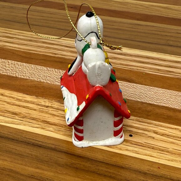 Vintage Snoopy Woodstock Christmas Ornament Peanuts United Feature Syndicate - Picture 6 of 7